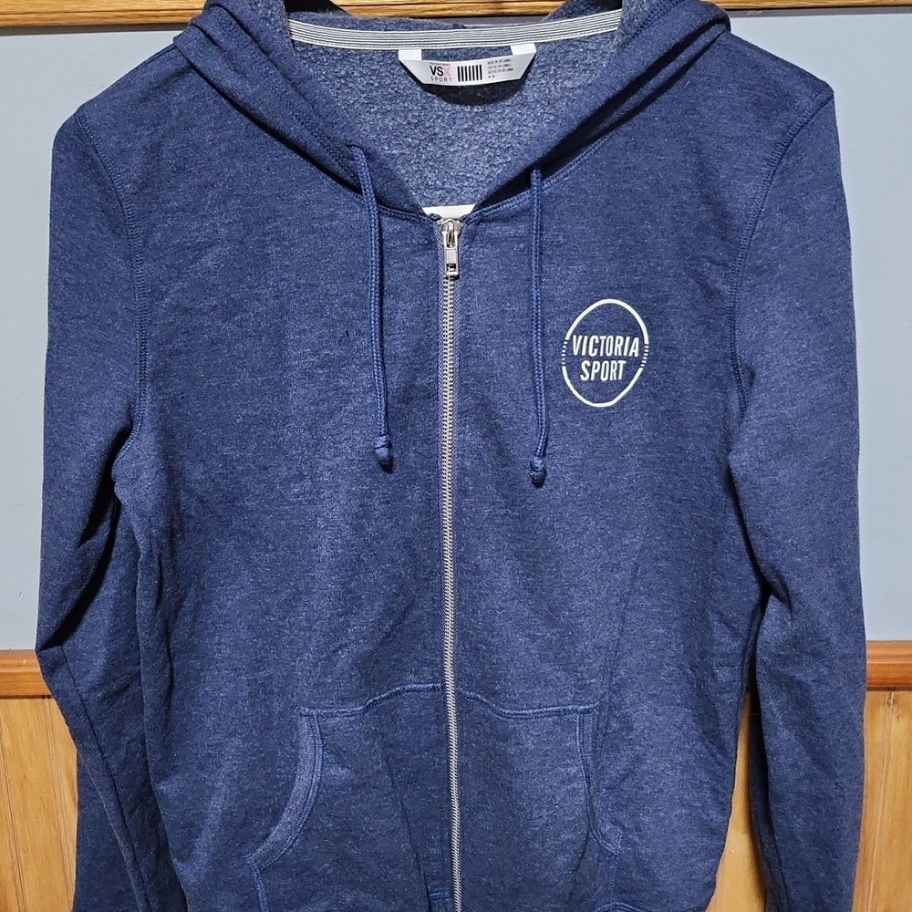 Victoria's Secret Blue Zip-Up Hoodie